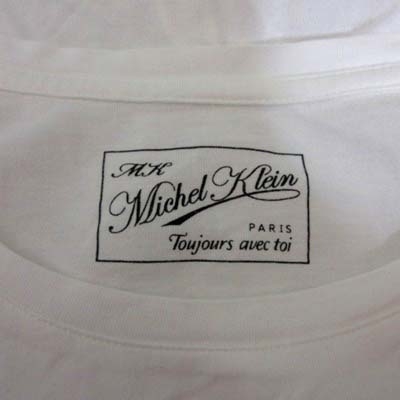 ミッシェルクラン MICHEL KLEIN Tシャツ カットソー 半袖 38 白 ホワイト /YI レディース_画像6