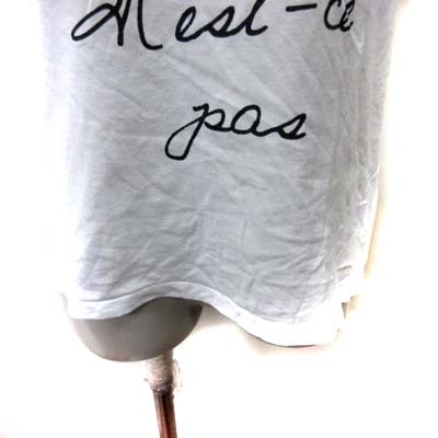 ミッシェルクラン MICHEL KLEIN Tシャツ カットソー 半袖 38 白 ホワイト /YI レディース_画像3