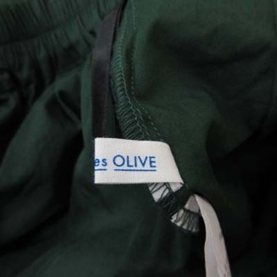 オリーブ デ オリーブ OLIVE des OLIVE フレアスカート ギャザー ロング M 緑 グリーン /YI レディース_画像6