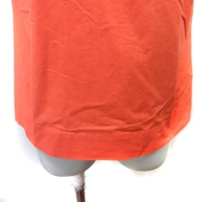 デミルクス ビームス Demi-Luxe BEAMS シャツ ブラウス プルオーバー 半袖 38 オレンジ /YI レディース_画像3