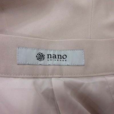 ナノユニバース nano universe ワイドパンツ 36 ベージュ /YI レディース_画像5