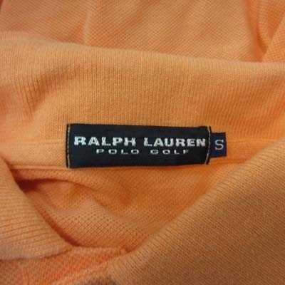 ポロゴルフ ラルフローレン POLO GOLF RALPH LAUREN ポロシャツ 鹿の子 半袖 S オレンジ /YI メンズ_画像5