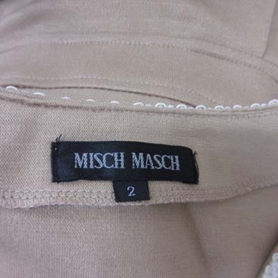  Misch Masch MISCH MASCH knee length one piece short sleeves race 2 beige /YI lady's 