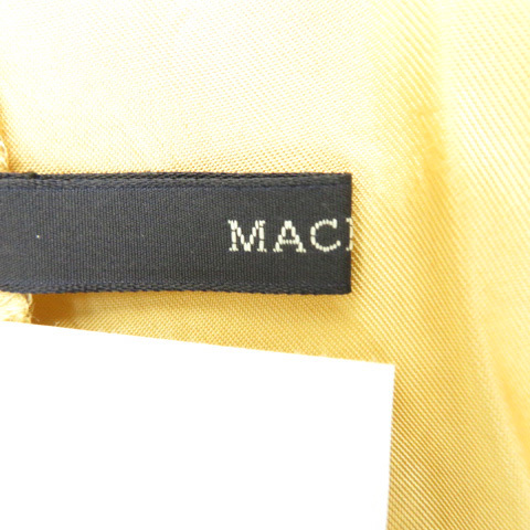 マカフィー MACPHEE トゥモローランド シャツ ブラウス 半袖 ヘンリーネック 無地 38 マスタードイエロー /YK29 レディース_画像4