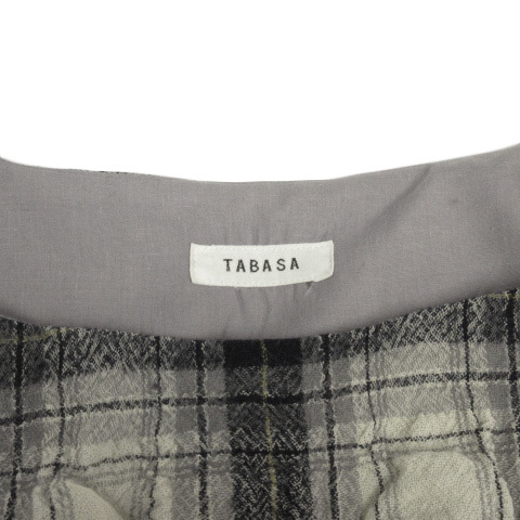  Tabatha TABASA туника One-piece проверка шерсть 34 серый женский 