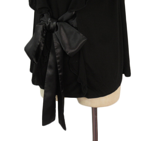  Jill bai Jill Stuart JILL by JILLSTUART cut and sewn оборка лента короткий рукав FR чёрный черный женский 