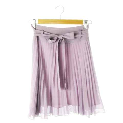  Rebecca Taylor rebecca taylor skirt pleat knee height sia- high waist air Lead to ribbon 2 purple purple /AO15 *