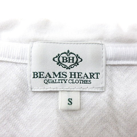 ビームスハート BEAMS HEART カットソー Tシャツ Vネック 半袖 S 白 ホワイト /MN メンズ_画像5