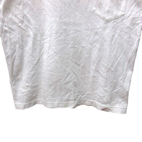 ビームスハート BEAMS HEART カットソー Tシャツ Vネック 半袖 S 白 ホワイト /MN メンズ_画像4