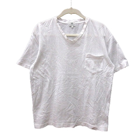 ビームスハート BEAMS HEART カットソー Tシャツ Vネック 半袖 S 白 ホワイト /MN メンズ_画像1
