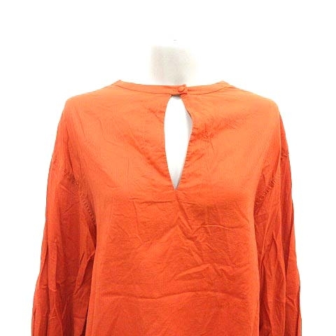  Jeanasis JEANASIS tunic blouse long sleeve F orange /YK lady's 