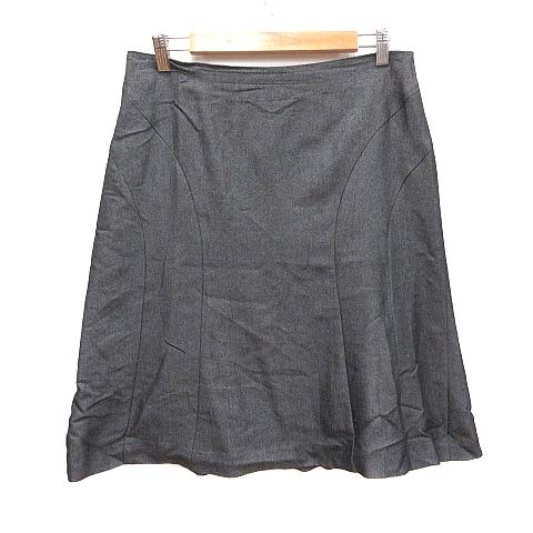 ジェイフェリー J.FERRY 台形スカート ひざ丈 44 黒 ブラック /CT レディース_画像1