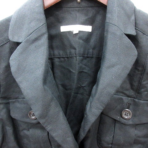 スピック&スパン Spick&Span テーラードジャケット ロールアップ 半袖 36 黒 ブラック /AU レディース_画像5