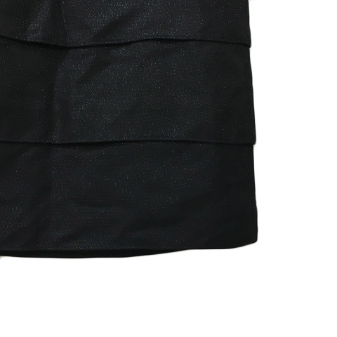 プロポーション ボディドレッシング PROPORTION BODY DRESSING スカート 台形 ミニ ティアード ラメ 無地 1 黒 ブラック レディース_画像3