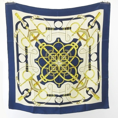 激安 エルメス HERMES Pellier Eperon d'or 黄金の拍車 カレ90 シルク