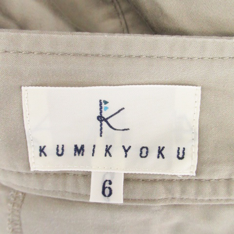 k Miki .k Kumikyoku KUMIKYOKU short pants shorts short bread large size 6 gray /HO7 lady's 