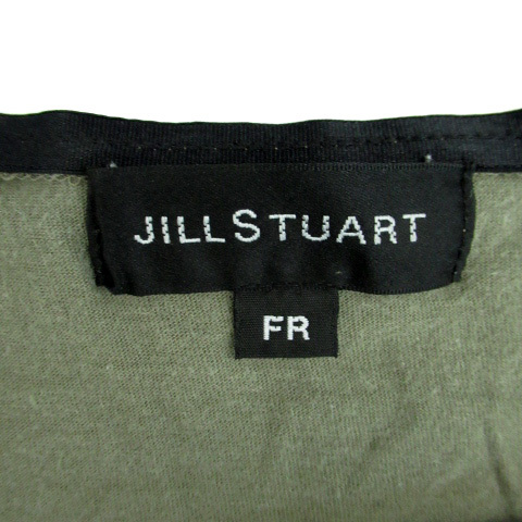  Jill Stuart JILL STUART футболка cut and sewn короткий рукав раунд шея принт F хаки /SM11 женский 