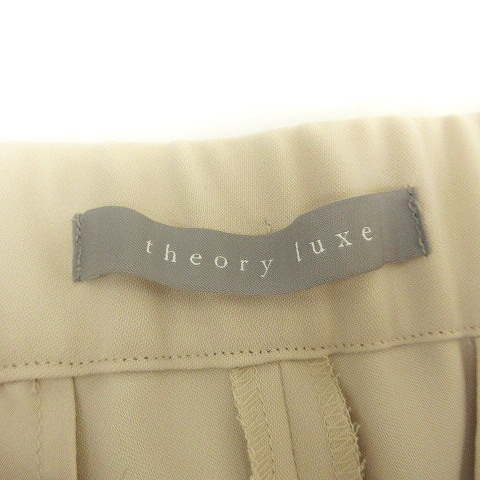 セオリーリュクス theory luxe 美品 22AW Hudson Carol スラックス パンツ 無地 ジッパーフライ 03-2306400-180-042 ベージュ 42 ■SM1 レ_画像3