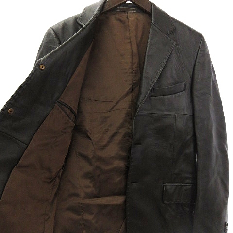 ポールスミス PAUL SMITH テーラードジャケット シングル 3B レザー羊