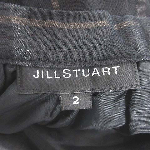  Jill Stuart JILL STUART flair skirt Mini check 2 black black /CT lady's 