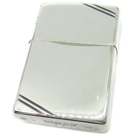 ジッポー ZIPPO ダイアゴナルライン オイルライター 2006年 着火確認済み_画像1