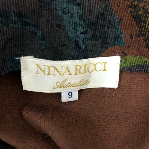 ニナリッチ NINA RICCI ジャケット ブルゾン アウター フード コーデュロイ 総柄 長袖 9 マルチカラー レディース_画像3