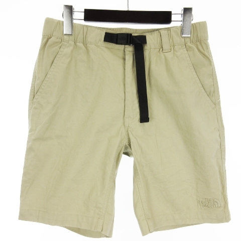 ザノースフェイス THE NORTH FACE Cotton OX Light Short コットン オックスライト ショーツ ハーフパンツ リネン混 M ベージュ NB41941 メ_画像1