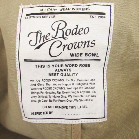  Rodeo Crowns Rodeo Crowns весеннее пальто длинный длина открытый цвет большой размер S бежевый /HO49 женский 