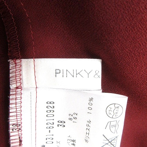 ピンキー&ダイアン ピンダイ PINKY&DIANNE ブラウス カシュクール 長袖 38 赤茶 レッド /MN レディースの画像5