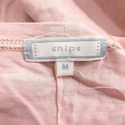 シップス SHIPS Tシャツ カットソー 七分袖 ボートネック M ピンク /CT レディース_画像5