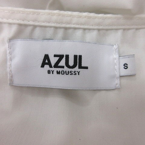 アズールバイマウジー AZUL by moussy チュニック Vネック 長袖 S 白 ホワイト /MS レディース_画像5