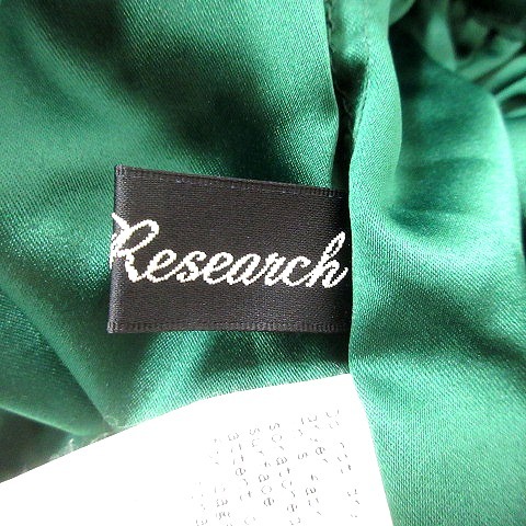 アーバンリサーチ URBAN RESEARCH ギャザースカート ひざ丈 刺繍 F 緑 グリーン /MN レディース_画像6