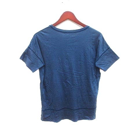 アンタイトル UNTITLED Tシャツ カットソー クルーネック 半袖 2 青 ブルー /YK メンズ_画像4