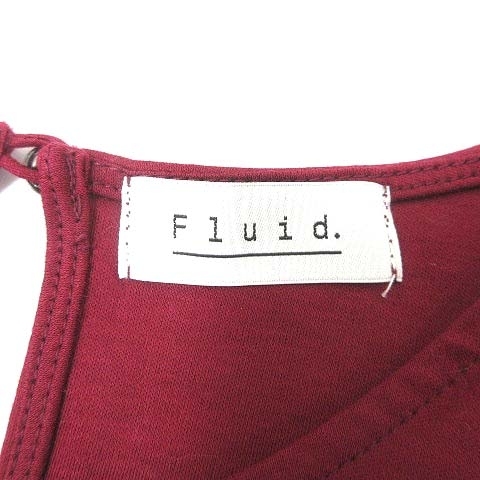 フルイド Fluid カットソー フレンチスリーブ 01 赤 レッド /YK レディース_画像6