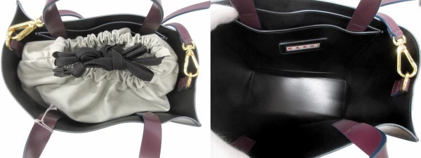 未使用品 マルニ MARNI MUSEO ミュゼオ SHMPV01TY0 2WAY レザー トート