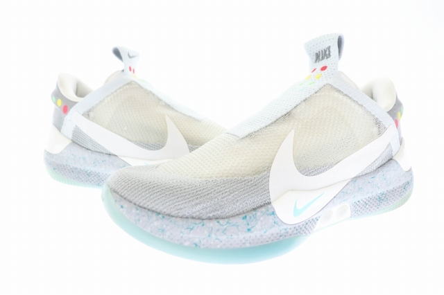 ナイキ NIKE ADAPT BB WOLF GREY アダプト スニーカー ウルフ グレー AO2582-002 28.5 灰 グレー ブランド古着ベクトル ▲■ 230527/107 メ_画像1