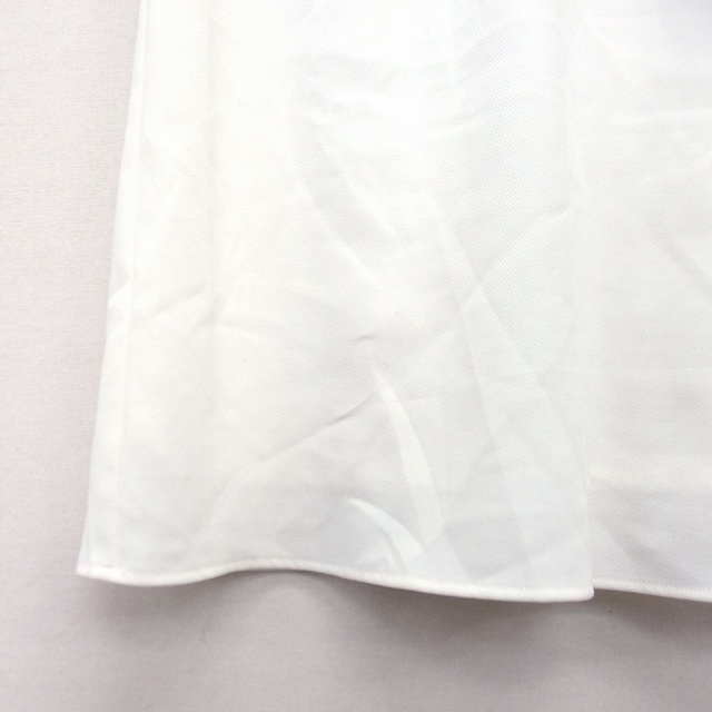 ミーア MIIA ワンピース 膝丈 切替シフォン ビジュー装飾 半袖 Vネック F ホワイト 白 /HT29 レディース_画像6