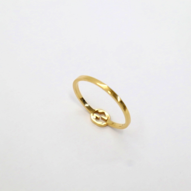 グッチ GUCCI 679115 インターロッキングG 18K リング 指輪 17号