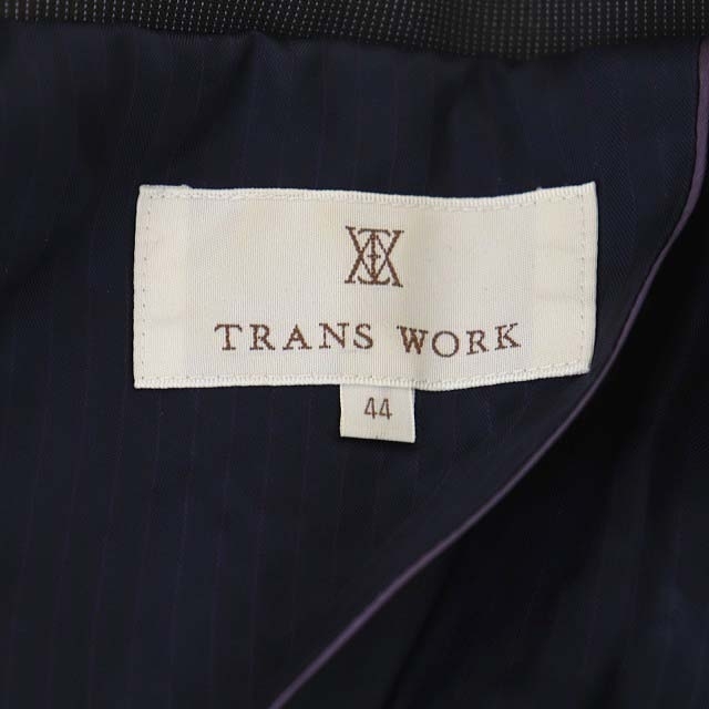 trance Work выставить верх и низ полоса tailored jacket юбка колени длина 44 уголь Brown голубой женский 
