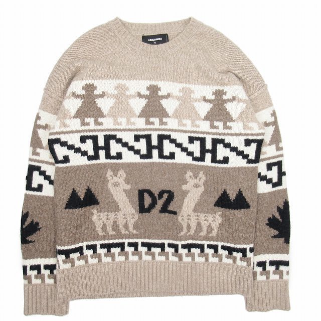 美品 22aw ディースクエアード DSQUARED2 Llama Pullover アルパカ 100