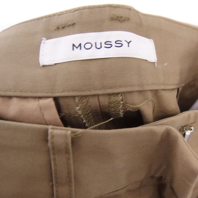 マウジー moussy パンツ テーパード コットン シンプル 1 カーキ /KT13 レディース_画像3