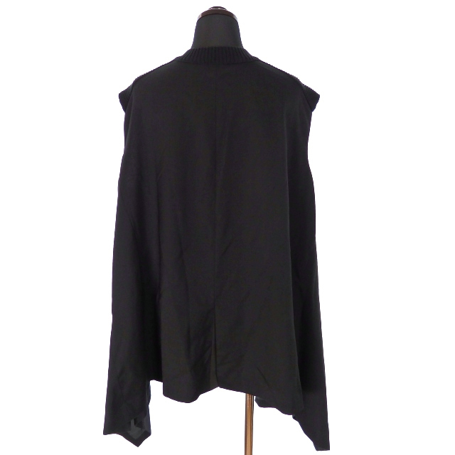 サカイ sacai 21SS ドッキング ニットベスト トップス 1 ブラック 黒