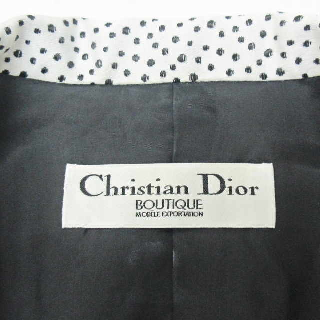  Christian Dior Christian Dior BOUTIQUE rare Vintage skirt suit setup jacket dot archive 