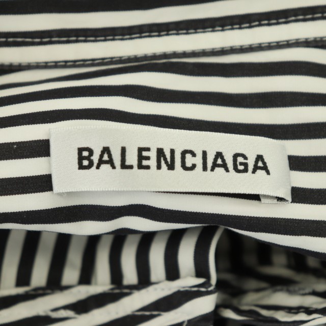 バレンシアガ BALENCIAGA ニュースウィングシャツ 長袖 ストライプ