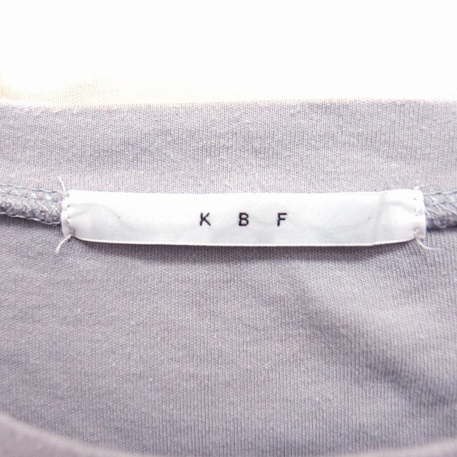 ケイビーエフ KBF アーバンリサーチ チュール付き カットソー Tシャツ 半袖 丸首 ONE グレー 灰 /FT26 レディース_画像3