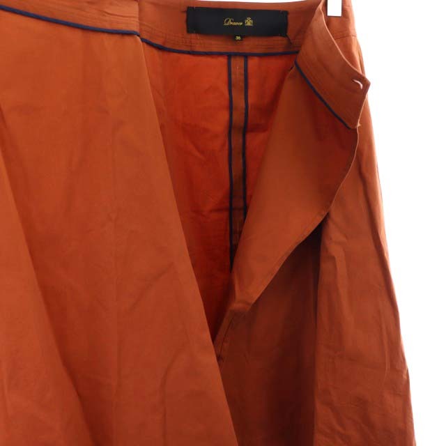ドゥロワー Drawer イレギュラーヘムラップスカート ロング 38 オレンジ /MF ■OS レディースの画像6