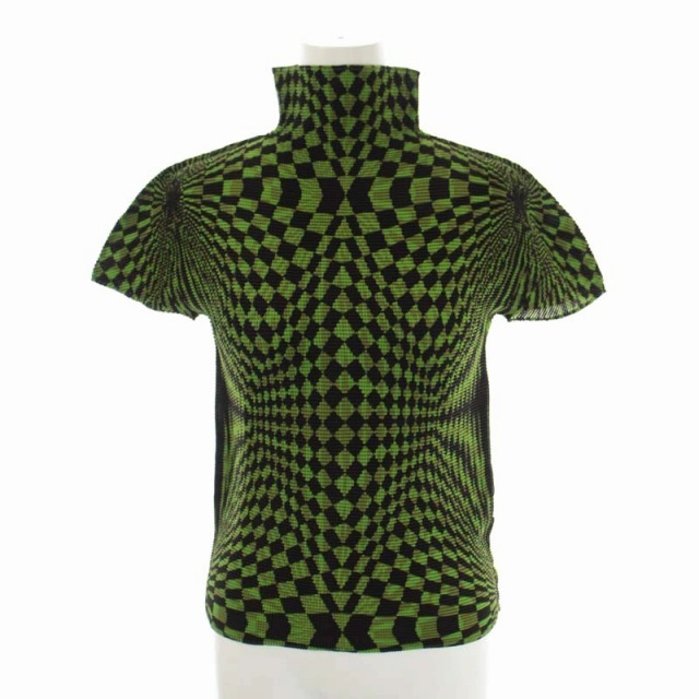 ミーイッセイミヤケ me ISSEY MIYAKE 幾何学柄 ワッフルプリーツ