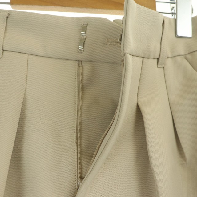  Lounie LOUNIE 23SS tuck конические брюки Zip fly центральный Press 36 бежевый /BD #OS женский 