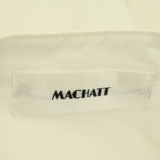 マチャット MACHATT タキシードシャツドレス ワンピース ティアード ロング 長袖 F 白 ホワイト /HK ■OS レディース_画像3
