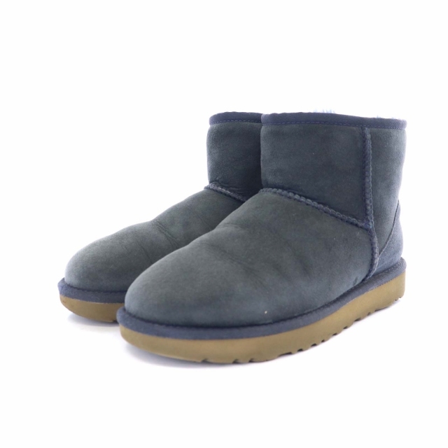 アグ UGG クラシックミニ2 CLASSIC MINI II ショートブーツ ムートンブーツ スエード 23cm 青 ブルー 1016222 /IN ■OS レディース_画像2